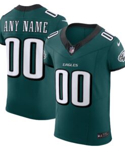 Men's Philadelphia Eagles Midnight Green Team Vapor F.U.S.E. Elite Custom Jersey JS9177 nicesnker