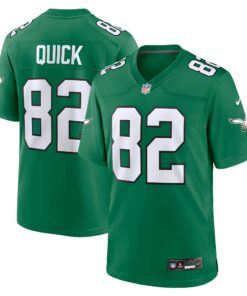 Men's Philadelphia Eagles Mike Quick Kelly Green Alternate Game Jersey JS4256 nicesnker
