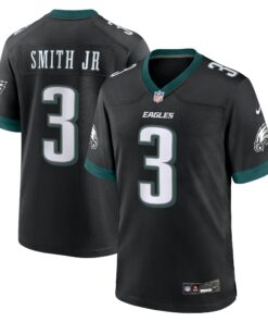 Men's Philadelphia Eagles Nolan Smith Black Alternate Game Jersey JS3201 nicesnker