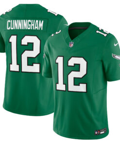 Men's Philadelphia Eagles Randall Cunningham Kelly Green Alternate Vapor F.U.S.E. Limited Jersey JS5858 nicesnker