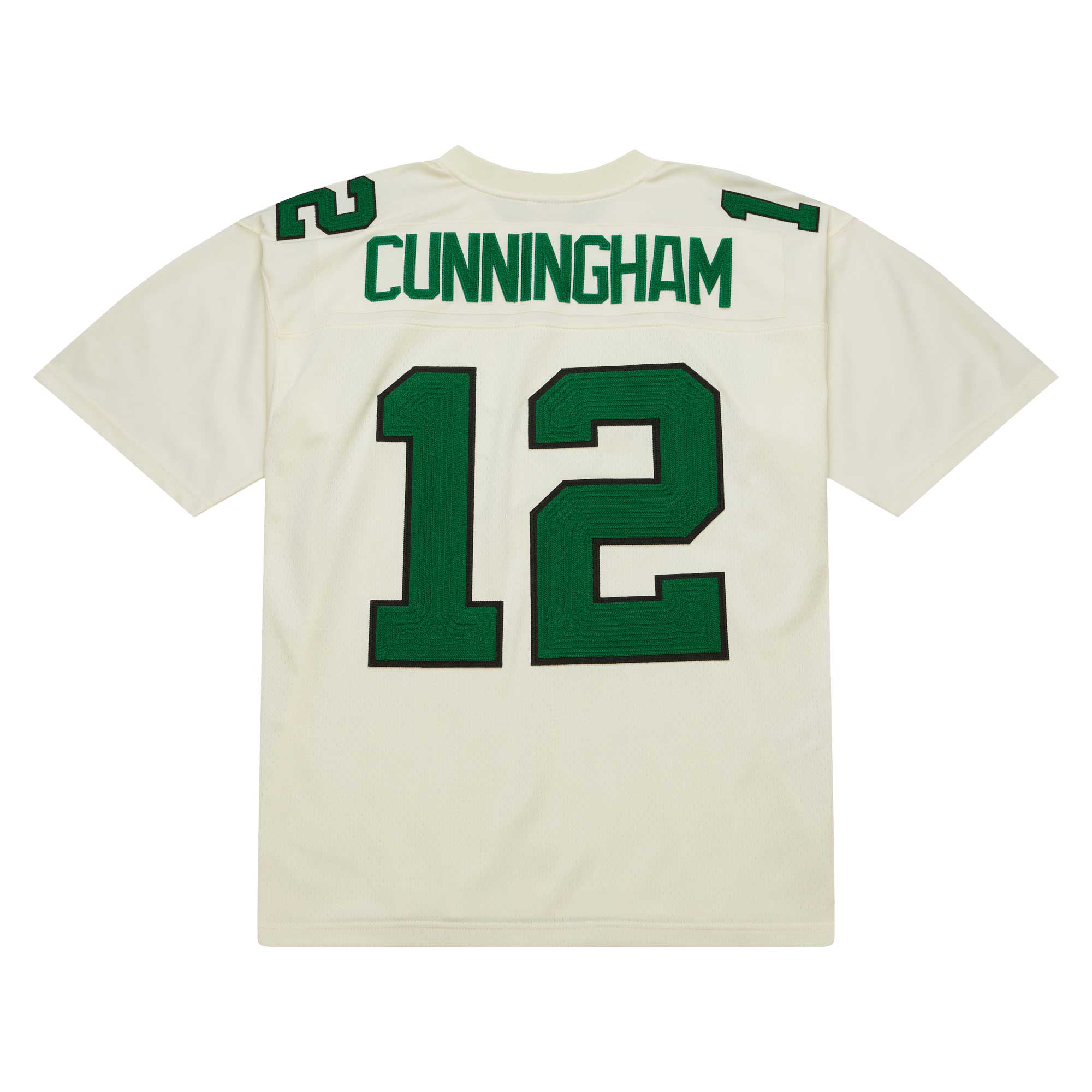 Men's Philadelphia Eagles Randall Cunningham Mitchell & Ness Cream Chainstitch Legacy Jersey JS4346 nicesnker - Image 3