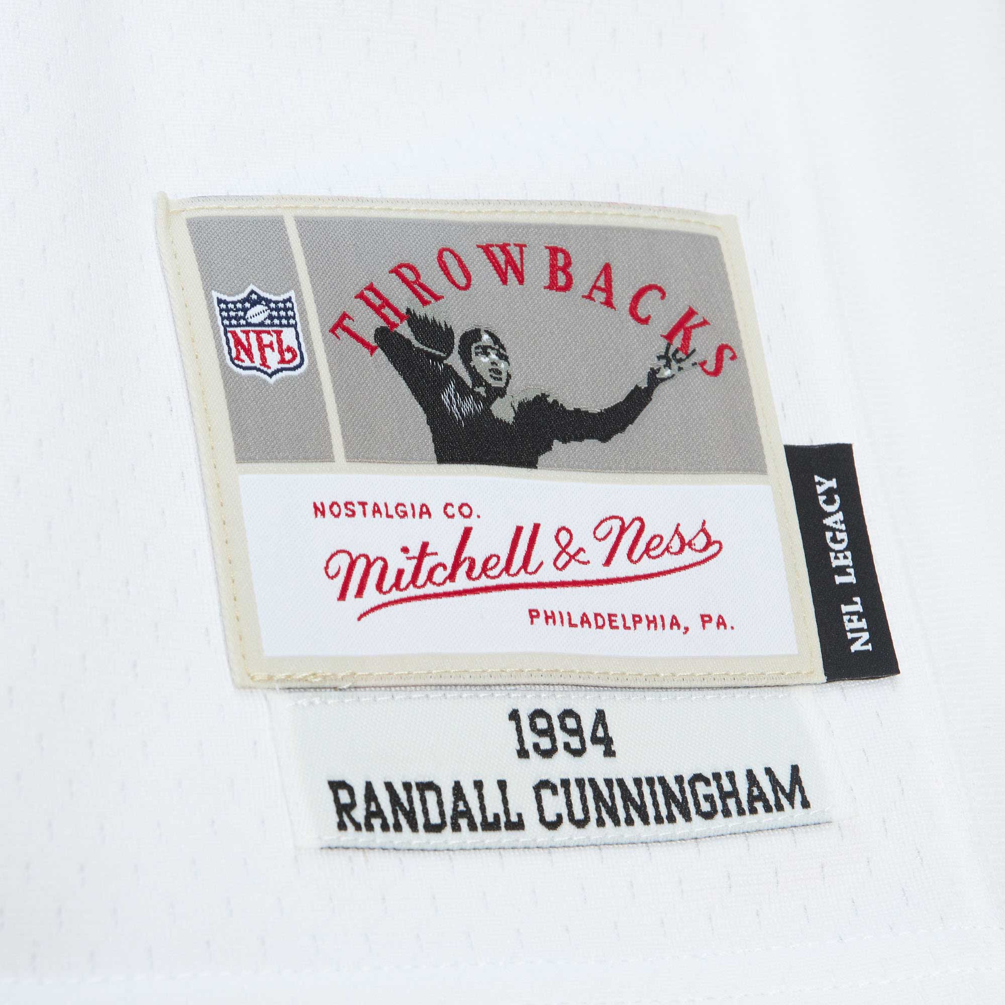 Men's Philadelphia Eagles Randall Cunningham Mitchell & Ness White Legacy Jersey JS5658 nicesnker - Image 5