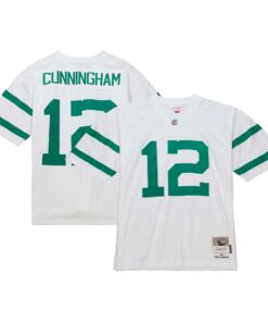 Men's Philadelphia Eagles Randall Cunningham Mitchell & Ness White Legacy Jersey JS5658 nicesnker