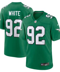 Men's Philadelphia Eagles Reggie White Kelly Green Alternate Game Jersey JS2862 nicesnker