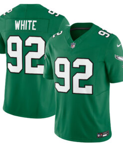 Men's Philadelphia Eagles Reggie White Kelly Green Alternate Vapor F.U.S.E. Limited Jersey JS4268 nicesnker