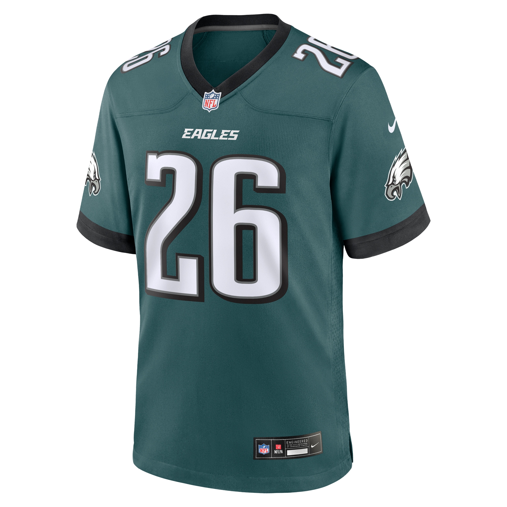 Men's Philadelphia Eagles Saquon Barkley Midnight Green Game Player Jersey JS4200 nicesnker - Image 2