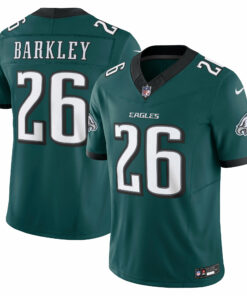 Men's Philadelphia Eagles Saquon Barkley Midnight Green Vapor F.U.S.E. Limited Jersey JS6936 nicesnker