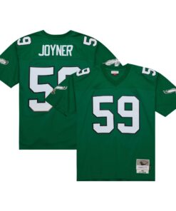 Men's Philadelphia Eagles Seth Joyner Mitchell & Ness Kelly Green Legacy Jersey JS3649 nicesnker