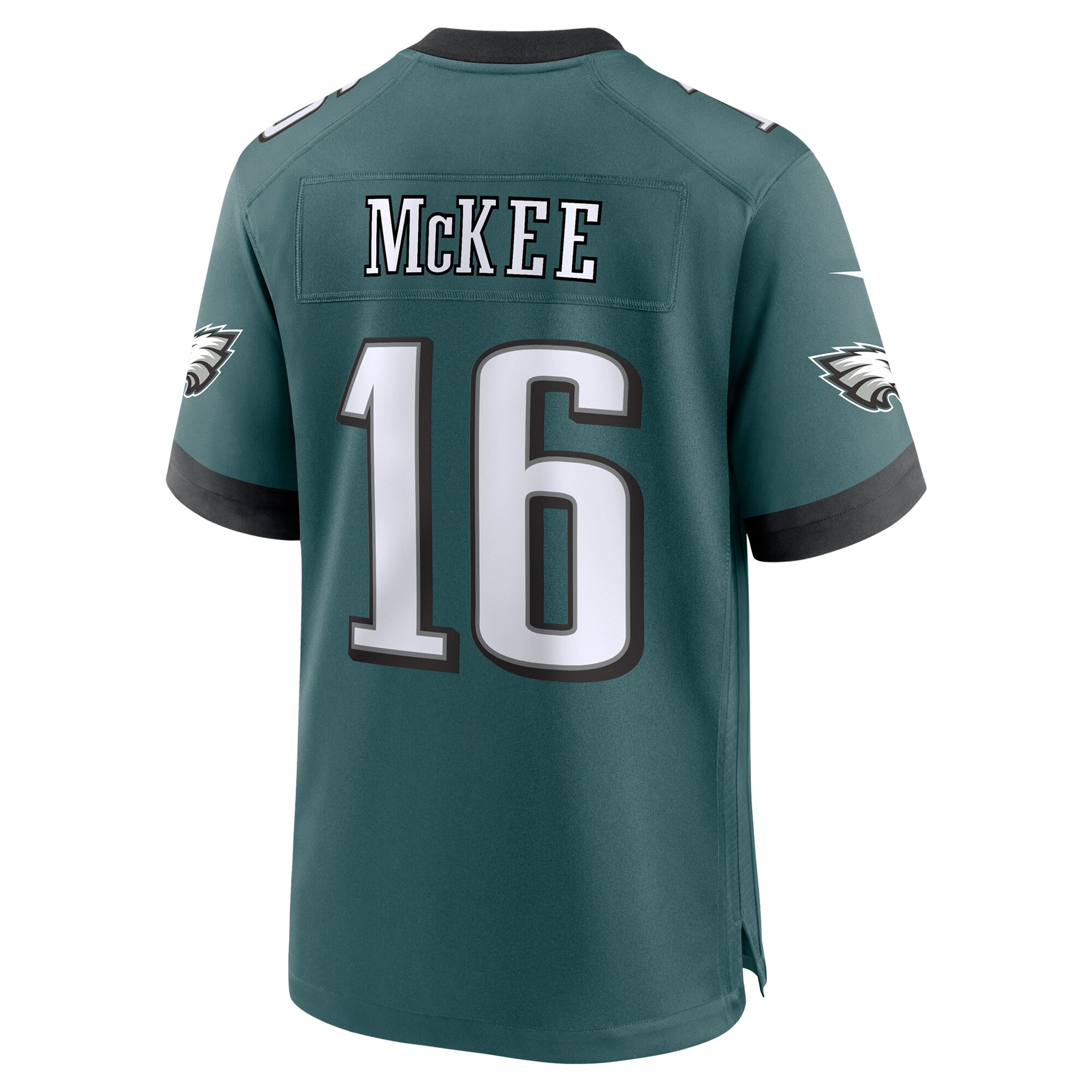 Men's Philadelphia Eagles Tanner McKee Midnight Green Team Game Jersey JS8938 nicesnker - Image 3