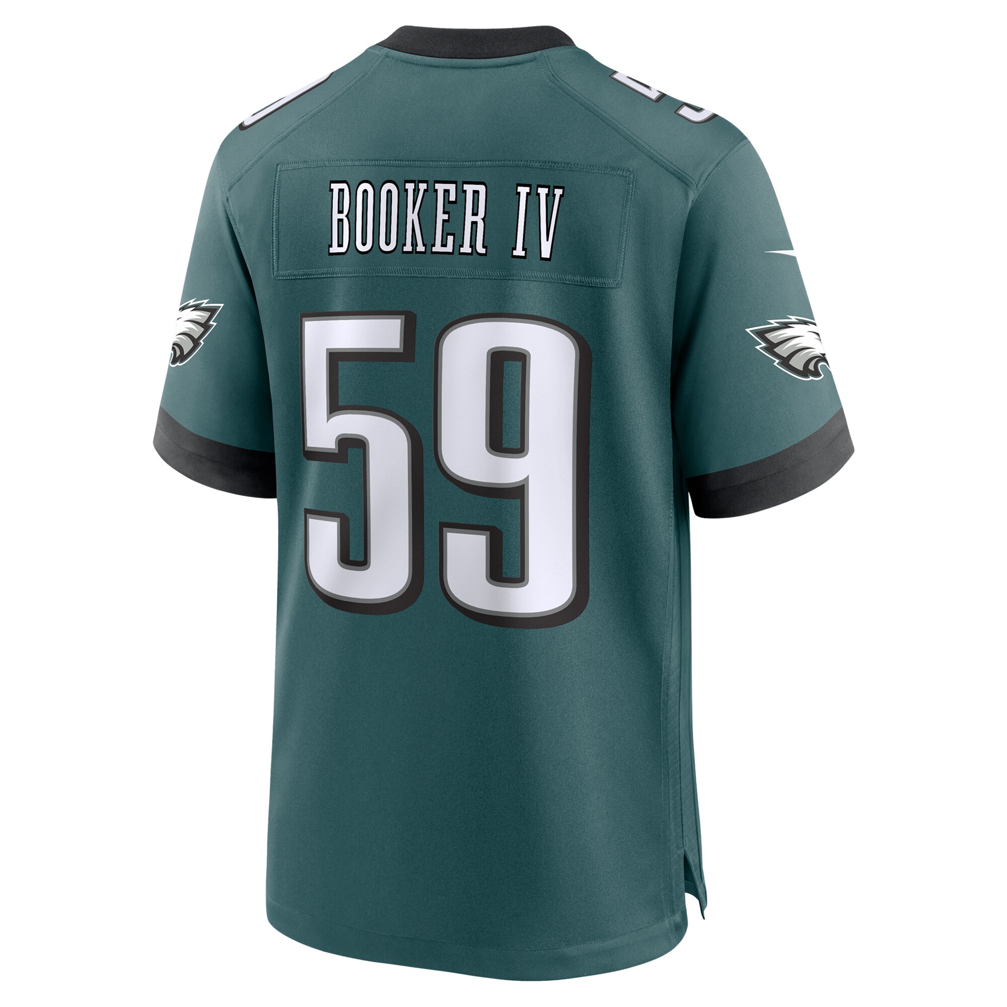 Men's Philadelphia Eagles Thomas Booker IV Midnight Green Team Game Jersey JS4706 nicesnker - Image 3