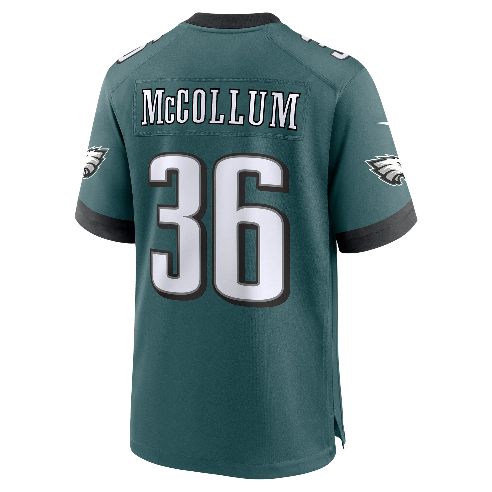 Men's Philadelphia Eagles Tristin McCollum Midnight Green Team Game Jersey JS6337 nicesnker - Image 3