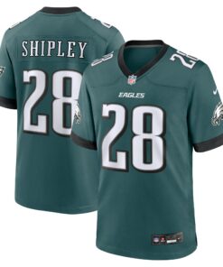 Men's Philadelphia Eagles Will Shipley Midnight Green Team Game Jersey JS1245 nicesnker