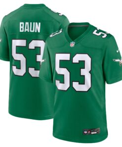 Men's Philadelphia Eagles Zack Baun Kelly Green Alternate Game Jersey JS7891 nicesnker