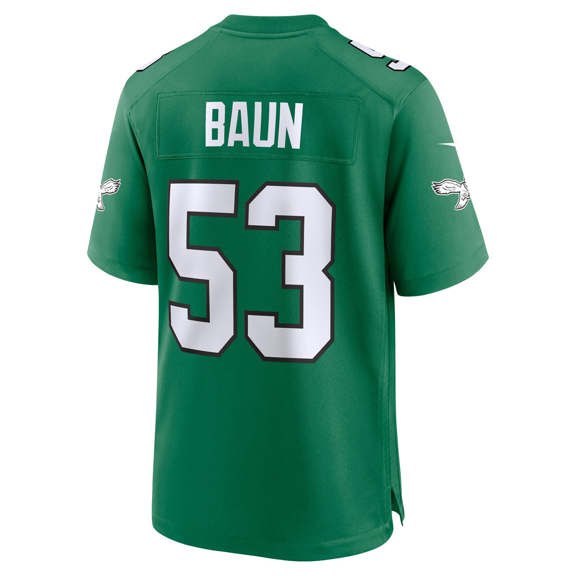 Men's Philadelphia Eagles Zack Baun Kelly Green Alternate Game Jersey JS7891 nicesnker - Image 3