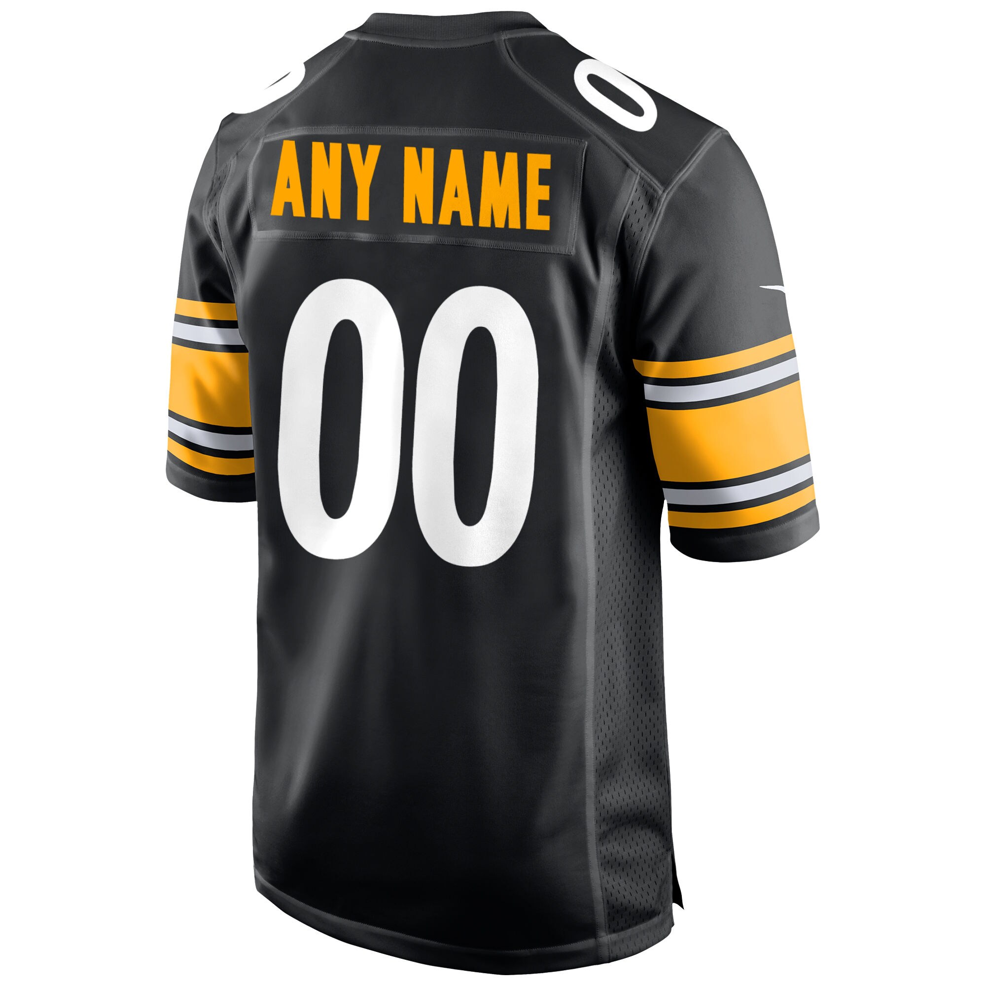 Men's Pittsburgh Steelers Black Custom Game Jersey JS2159 nicesnker - Image 3