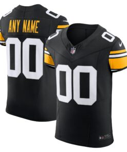 Men's Pittsburgh Steelers Black Vapor F.U.S.E. Elite Custom Jersey JS5223 nicesnker