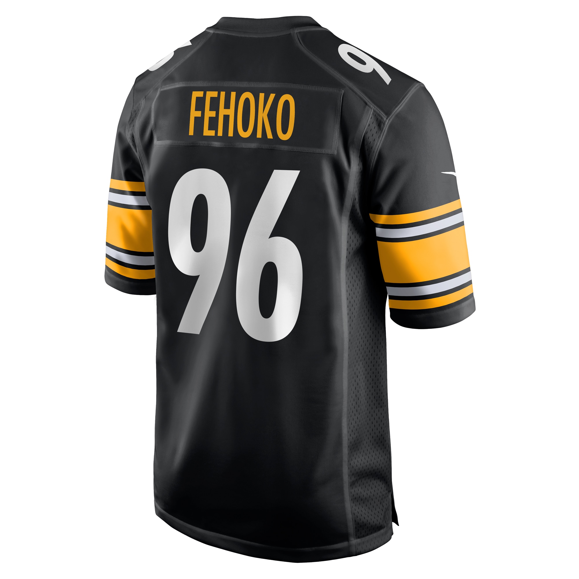 Men's Pittsburgh Steelers Breiden Fehoko Black Game Jersey JS7601 nicesnker - Image 3