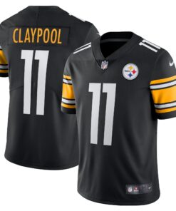 Men's Pittsburgh Steelers Chase Claypool Black Vapor Limited Player Jersey JS1153 nicesnker