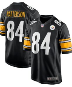 Men's Pittsburgh Steelers Cordarrelle Patterson Black Game Jersey JS9905 nicesnker