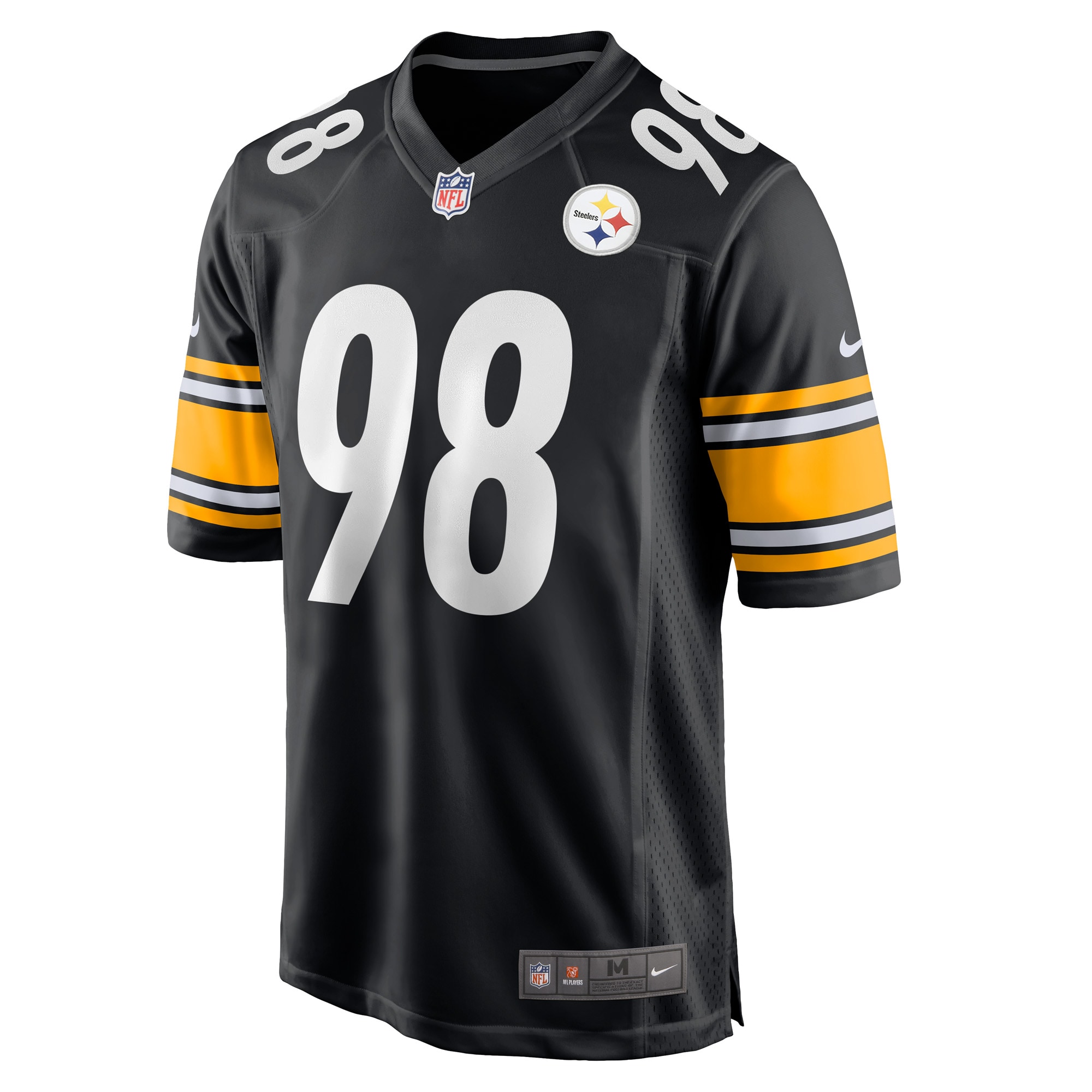 Men's Pittsburgh Steelers DeMarvin Leal Black Game Player Jersey JS5407 nicesnker - Image 2