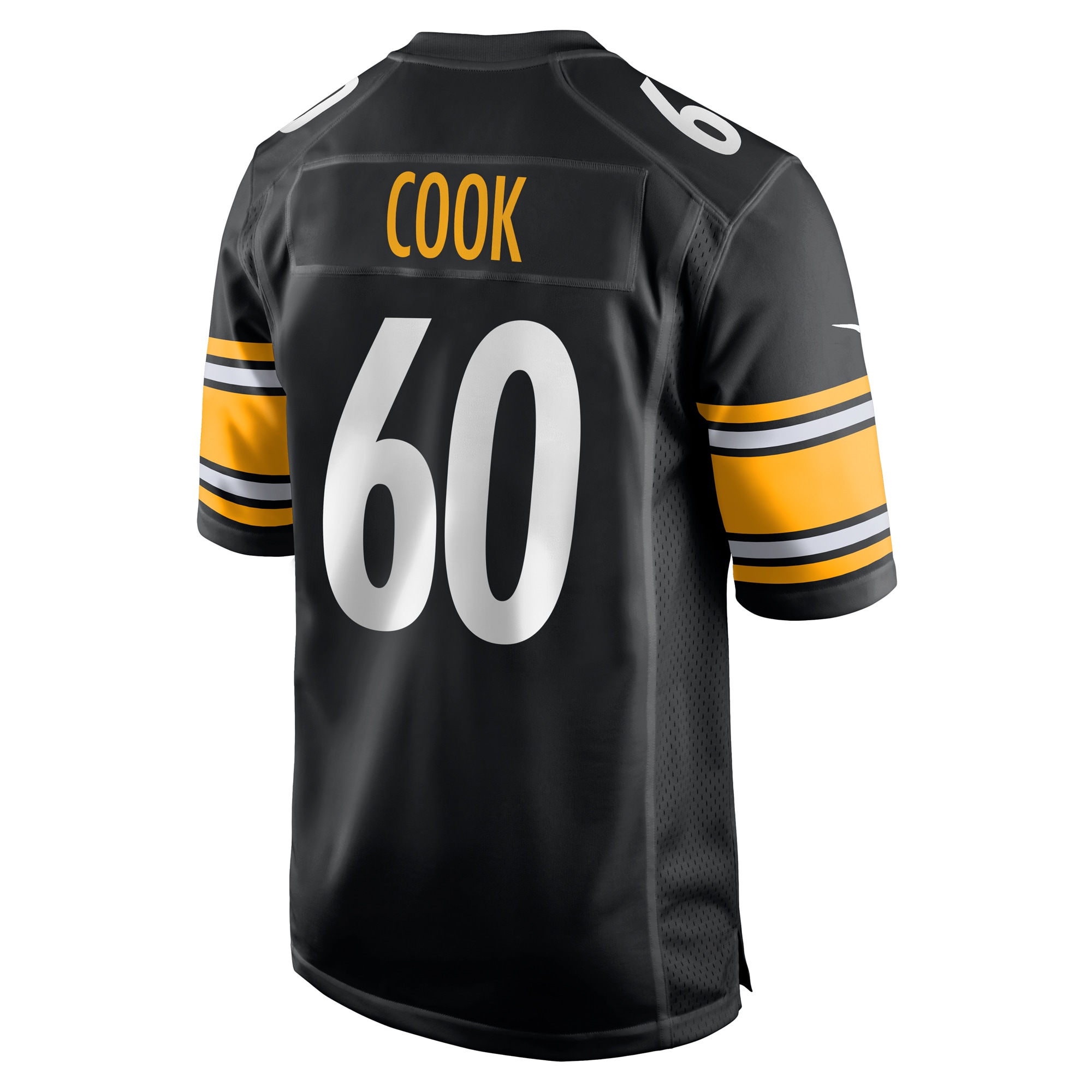 Men's Pittsburgh Steelers Dylan Cook Black Game Jersey JS4464 nicesnker - Image 3