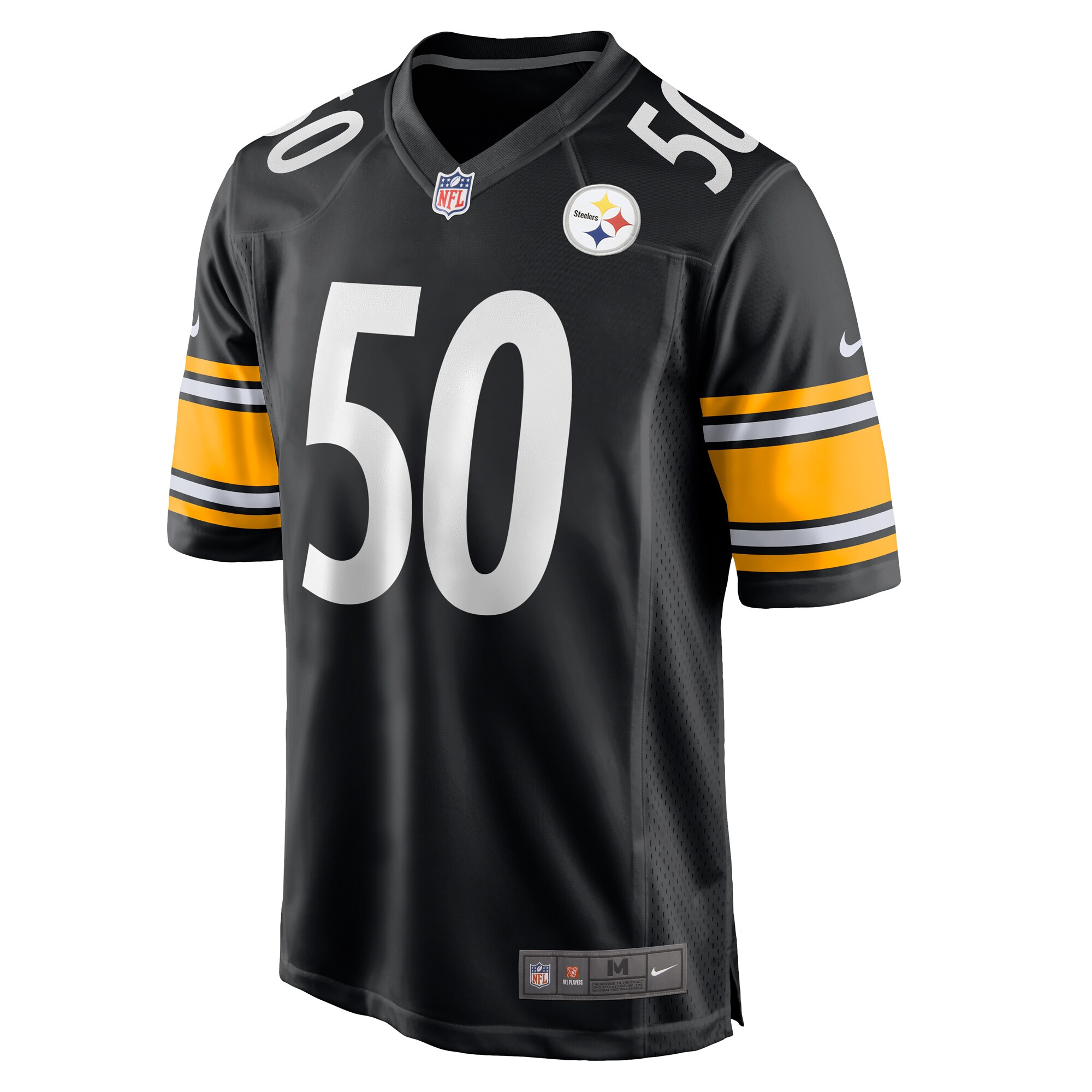 Men's Pittsburgh Steelers Elandon Roberts Black Game Jersey JS5495 nicesnker - Image 2