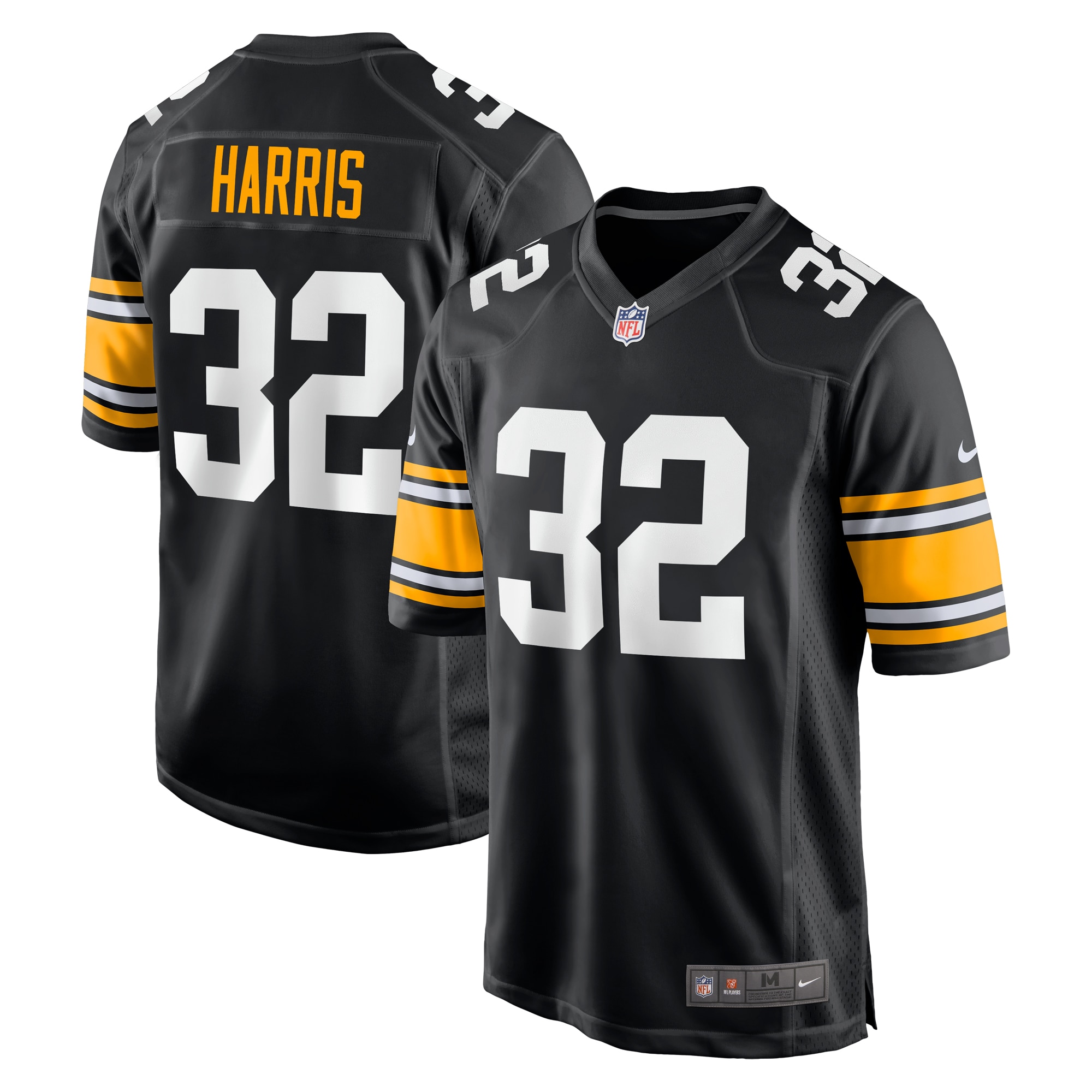 Men's Pittsburgh Steelers Franco Harris Black Alternate Retired Player Jersey JS6410 nicesnker