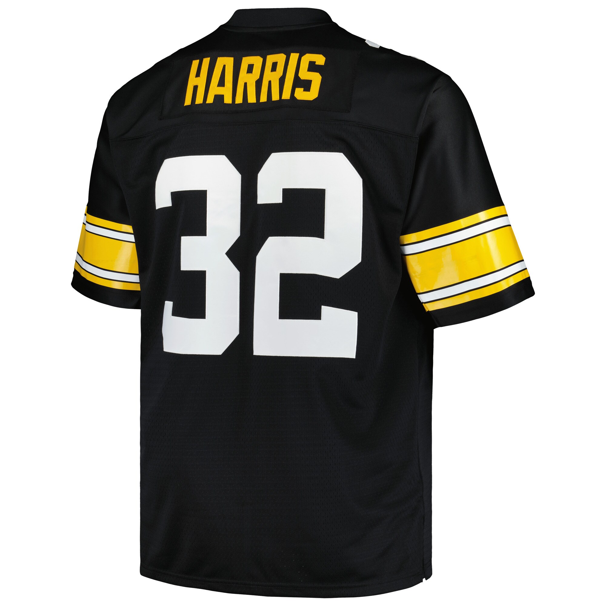 Men's Pittsburgh Steelers Franco Harris Mitchell & Ness Black Big & Tall 1976 Legacy Retired Player Jersey JS4025 nicesnker - Image 3
