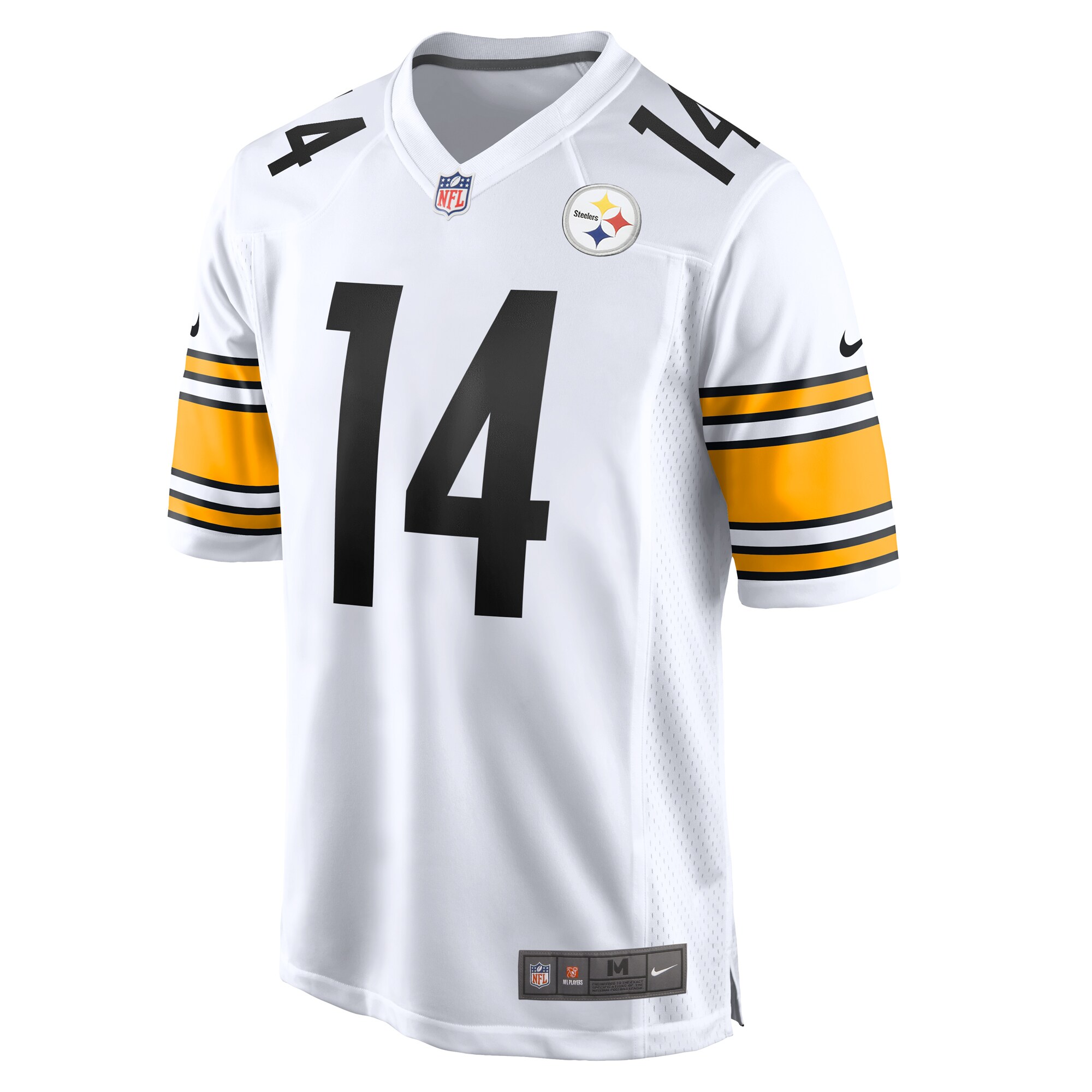 Men's Pittsburgh Steelers George Pickens White Game Player Jersey JS5869 nicesnker - Image 2