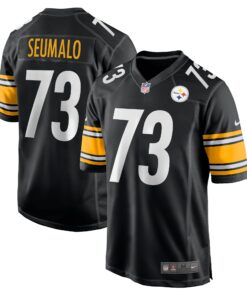 Men's Pittsburgh Steelers Isaac Seumalo Black Game Jersey JS9669 nicesnker