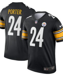 Men's Pittsburgh Steelers Joey Porter Jr. Black Team Legend Player Performance Top JS1209 nicesnker