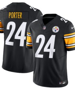 Men's Pittsburgh Steelers Joey Porter Jr. Black Vapor F.U.S.E. Limited Jersey JS9929 nicesnker