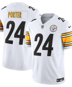 Men's Pittsburgh Steelers Joey Porter Jr. White Vapor F.U.S.E. Limited Jersey JS2385 nicesnker