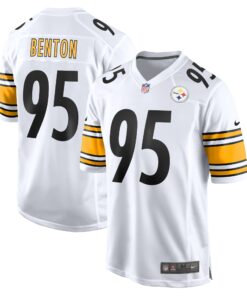 Men's Pittsburgh Steelers Keeanu Benton White Game Jersey JS2797 nicesnker