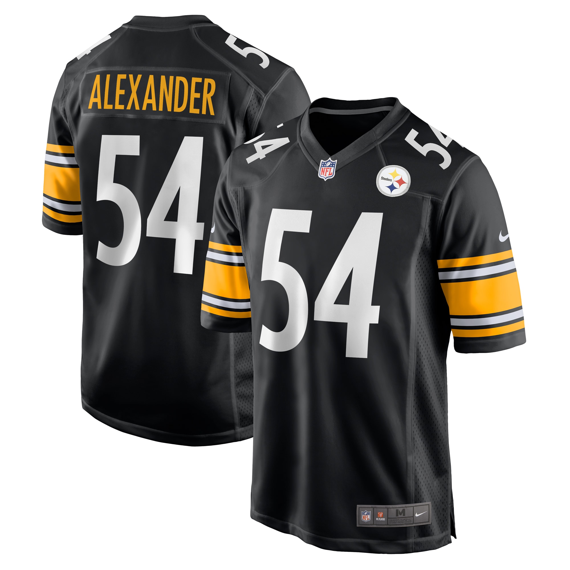Men's Pittsburgh Steelers Kwon Alexander Black Game Jersey JS8459 nicesnker