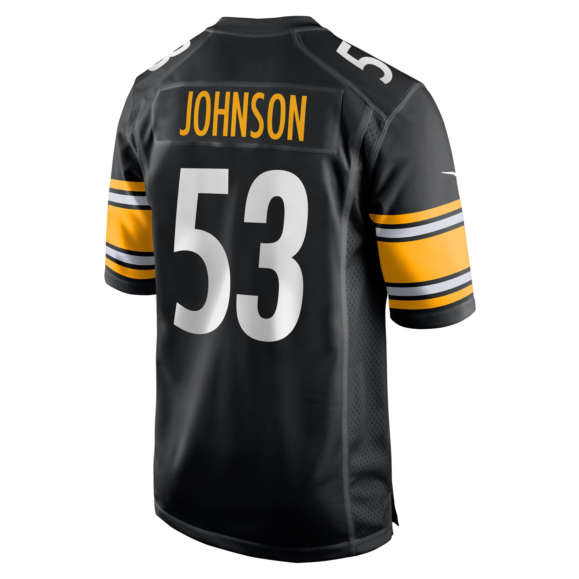 Men's Pittsburgh Steelers Kyron Johnson Black Game Jersey JS4626 nicesnker - Image 3