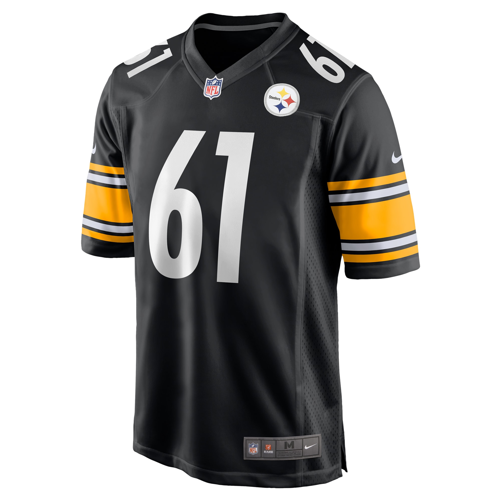 Men's Pittsburgh Steelers Logan Lee Black Game Jersey JS9315 nicesnker - Image 2