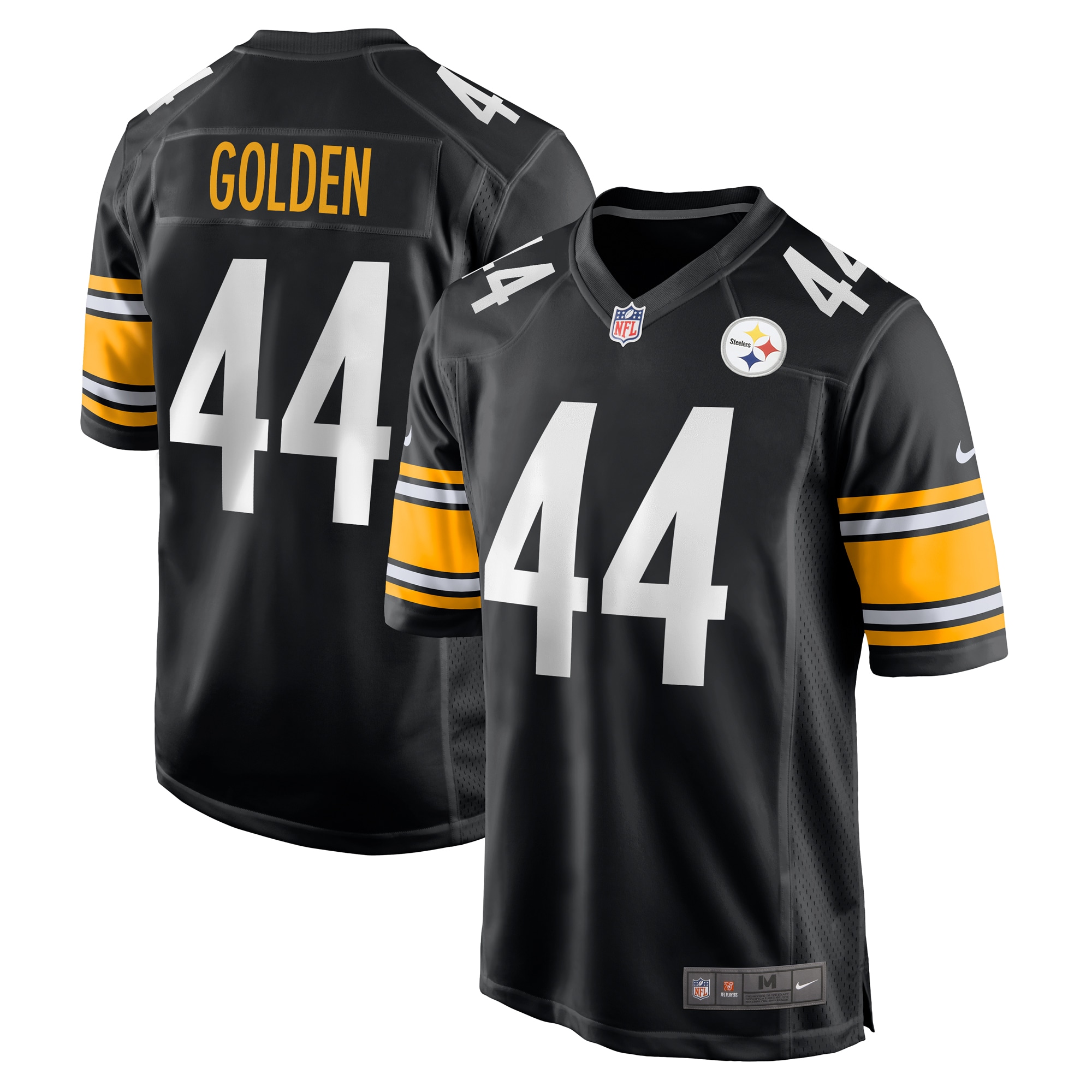 Men's Pittsburgh Steelers Markus Golden Black Game Jersey JS8344 nicesnker