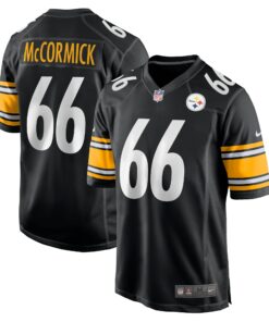 Men's Pittsburgh Steelers Mason McCormick Black Game Jersey JS3470 nicesnker
