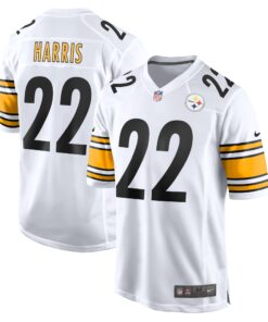 Men's Pittsburgh Steelers Najee Harris White Game Jersey JS2987 nicesnker