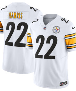 Men's Pittsburgh Steelers Najee Harris White Vapor F.U.S.E. Limited Jersey JS3998 nicesnker