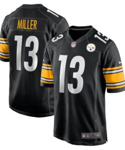Men's Pittsburgh Steelers Scotty Miller Black Game Jersey JS6120 nicesnker