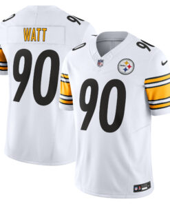 Men's Pittsburgh Steelers T.J. Watt White Vapor F.U.S.E. Limited Jersey JS7750 nicesnker