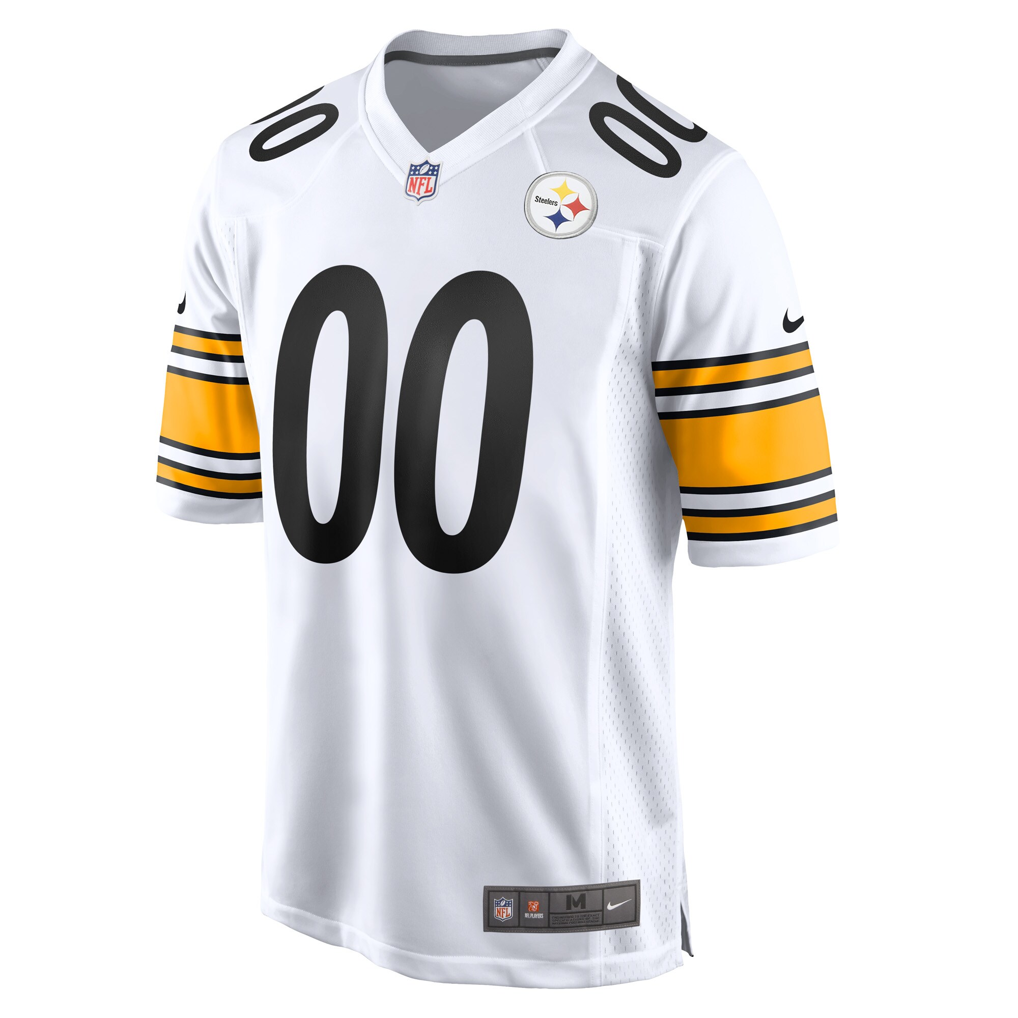 Men's Pittsburgh Steelers White Game Custom Jersey JS8094 nicesnker - Image 2