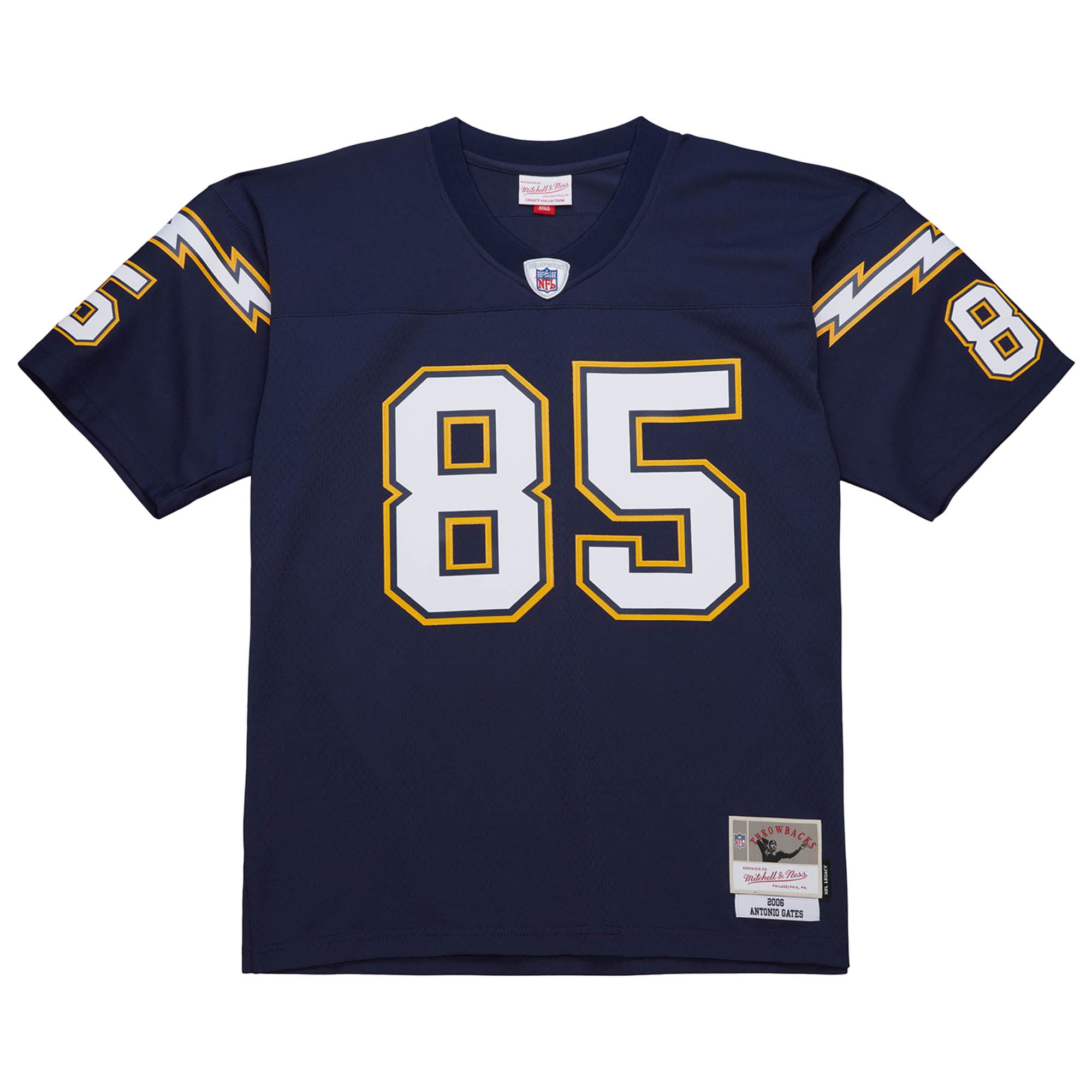 Men's San Diego Chargers Antonio Gates Mitchell & Ness Navy 2006 Legacy Jersey JS2616 nicesnker - Image 2