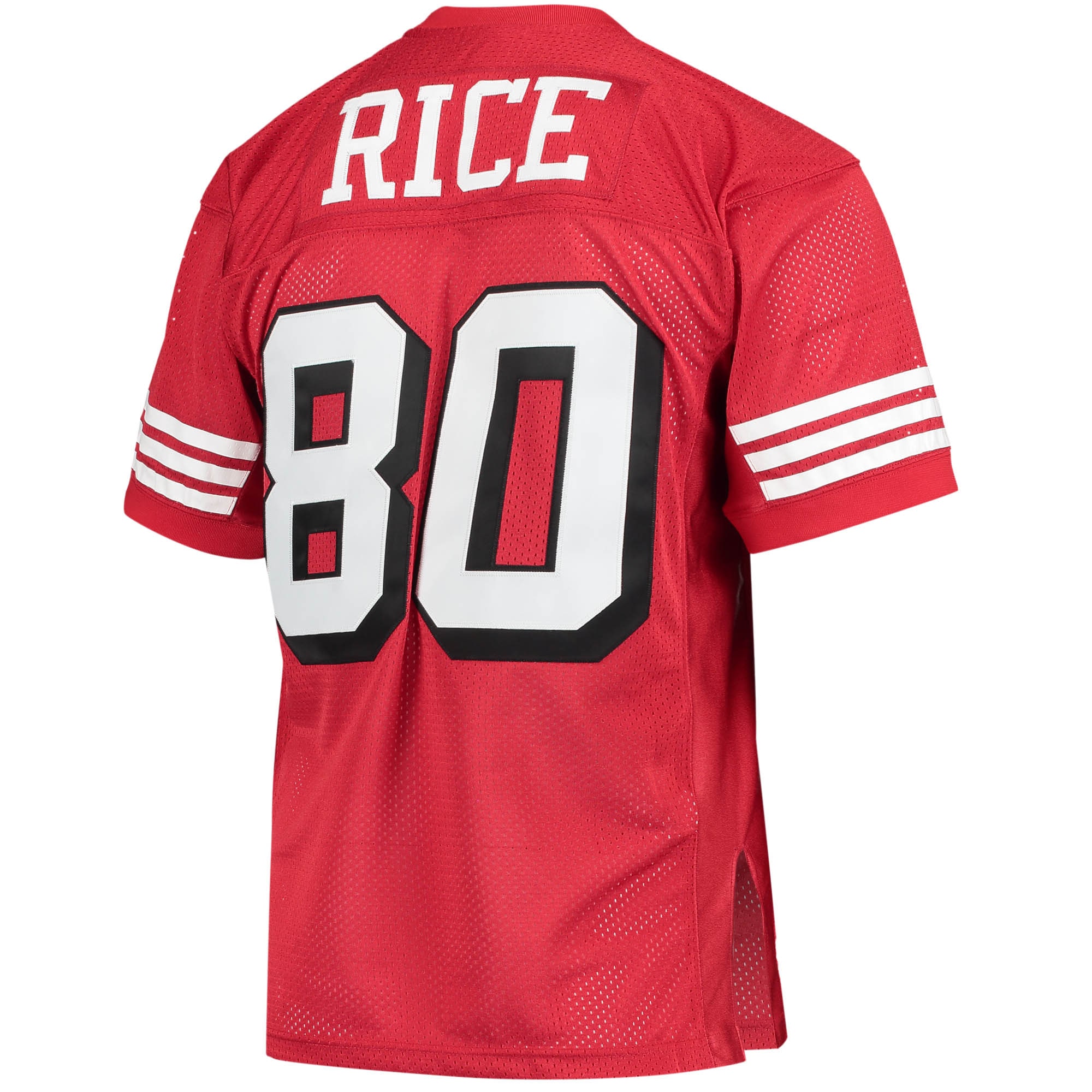 Men's San Francisco 49ers 1994 Jerry Rice Mitchell & Ness Scarlet Throwback Retired Player Jersey JS5825 nicesnker - Image 3