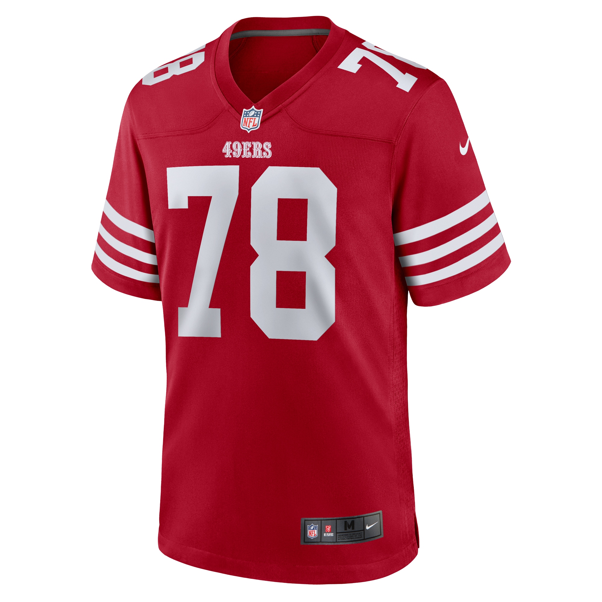 Men's San Francisco 49ers Ben Bartch Scarlet Game Jersey JS1610 nicesnker - Image 2