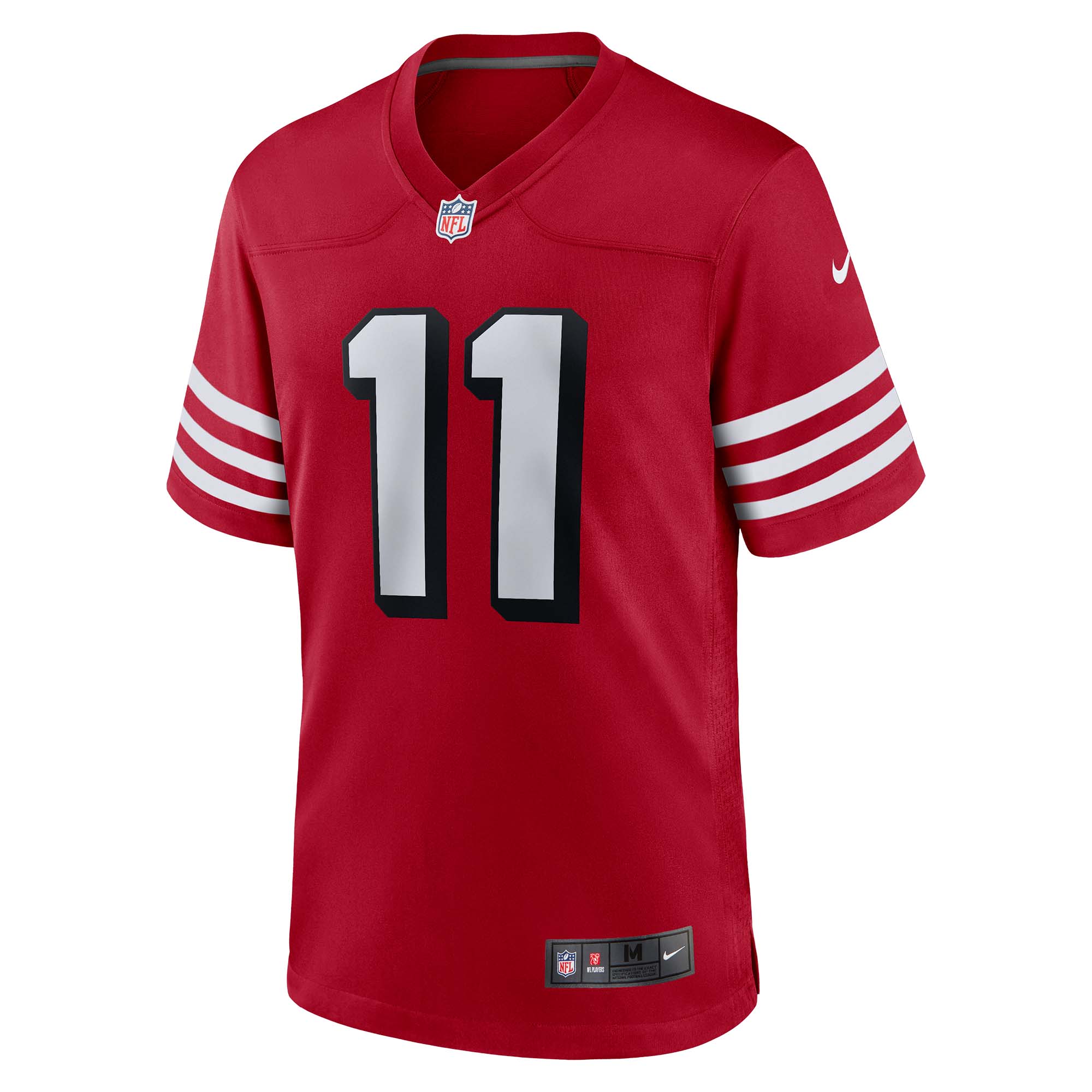 Men's San Francisco 49ers Brandon Aiyuk Scarlet Alternate Game Jersey JS3019 nicesnker - Image 2