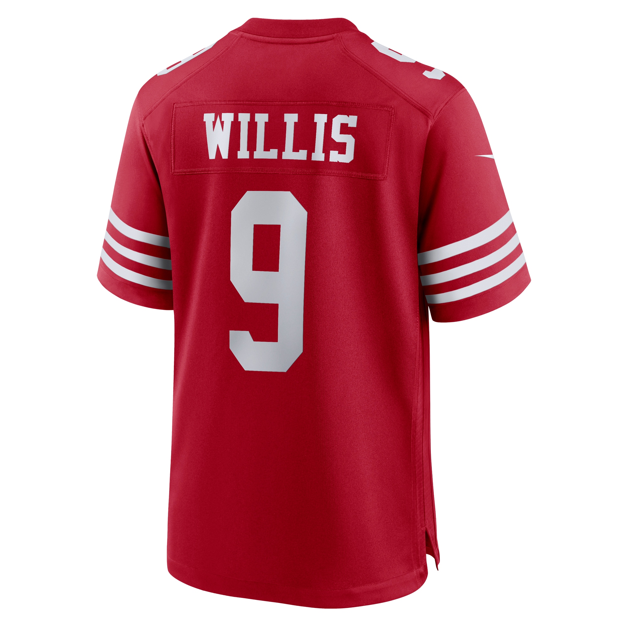 Men's San Francisco 49ers Brayden Willis Scarlet Team Game Jersey JS2363 nicesnker - Image 3