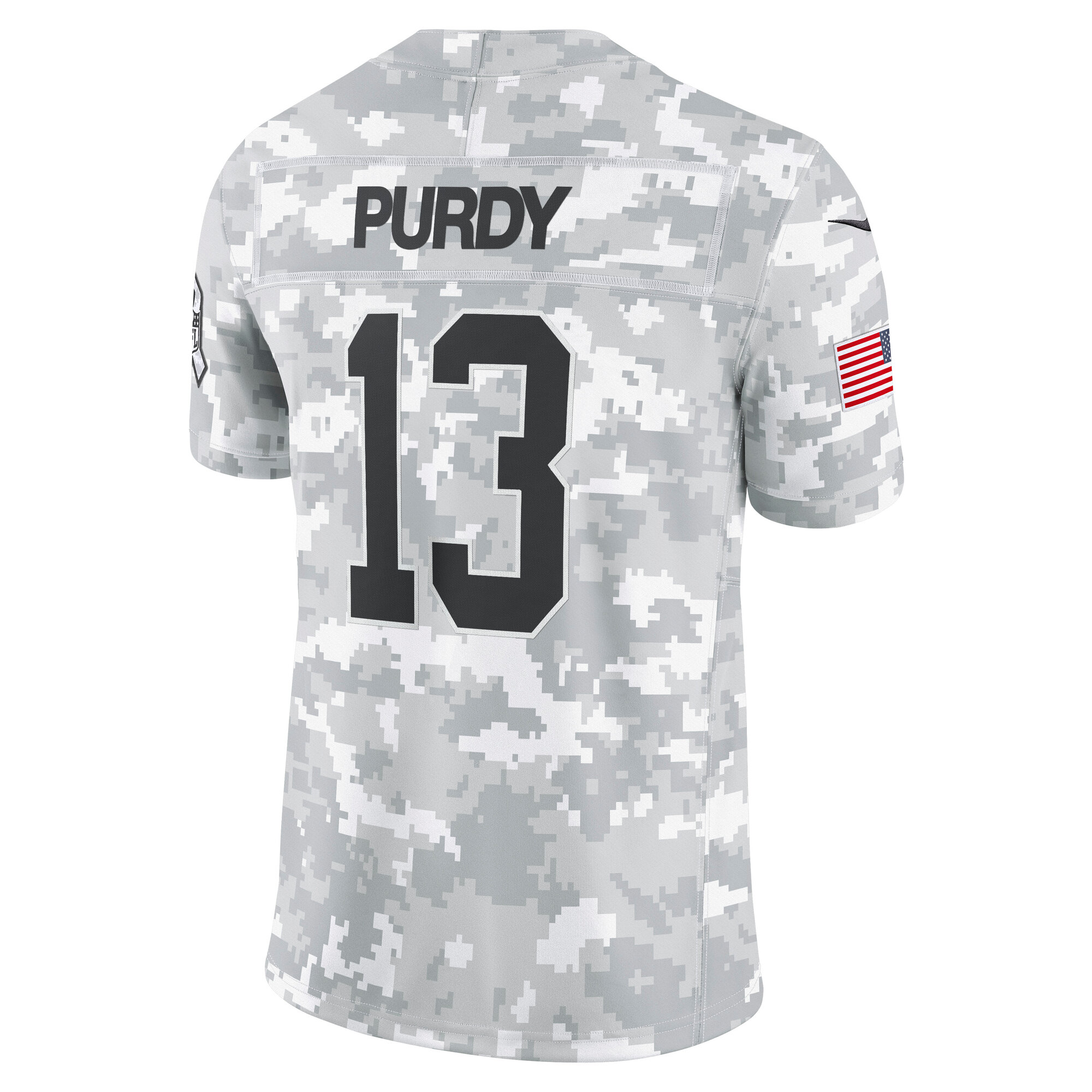 Men's San Francisco 49ers Brock Purdy Arctic Camo 2024 Salute to Service Limited Jersey JS1886 nicesnker - Image 3